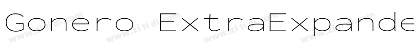 Gonero ExtraExpanded字体转换